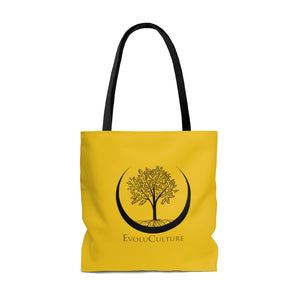 Catch These Vibes Yellow AOP Tote Bag
