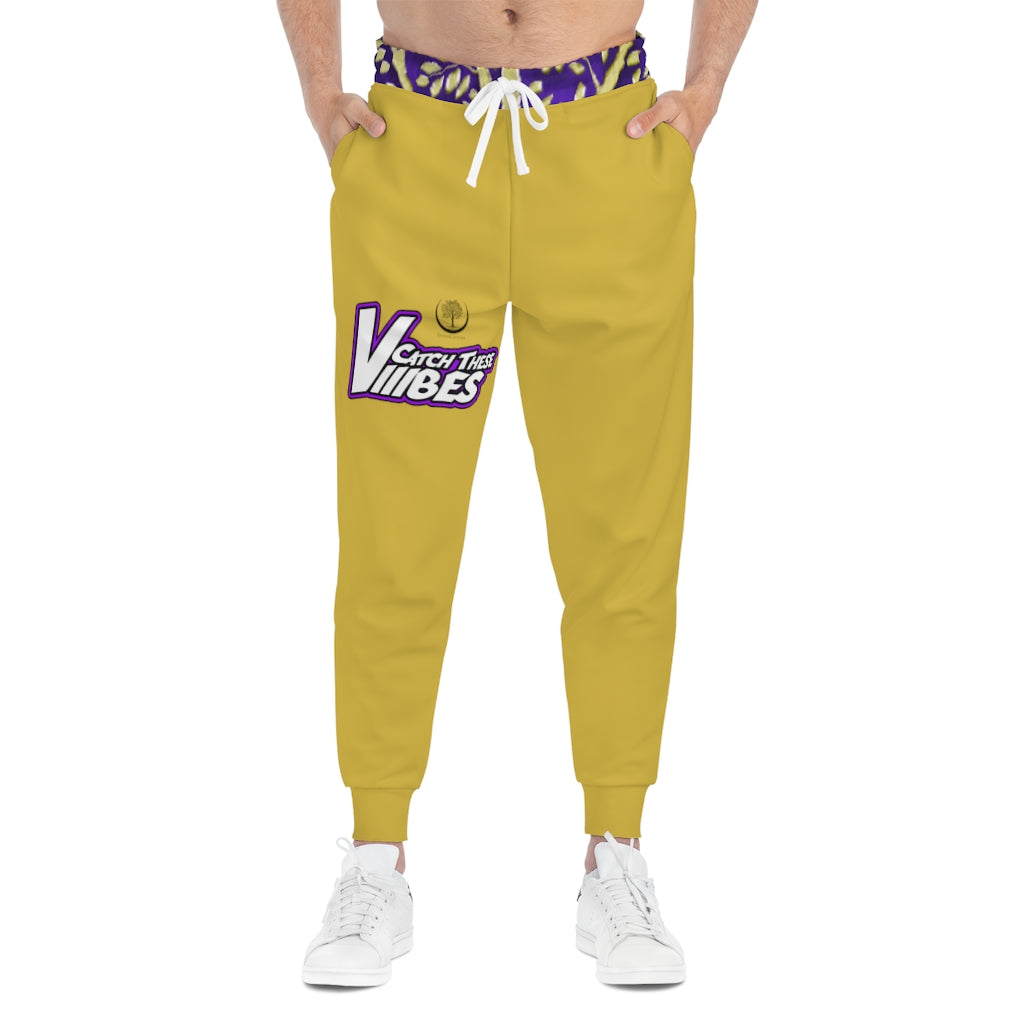 Catch These Vibes (White Letters) Athletic Joggers