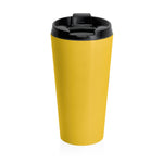 Yellow w/ Black logo Stainless Steel Travel Mug