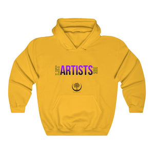 Let Artists Be Black Logo Unisex Hooded Sweatshirt