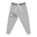 Catch These Vibes (White Letters)  Gray Athletic Joggers