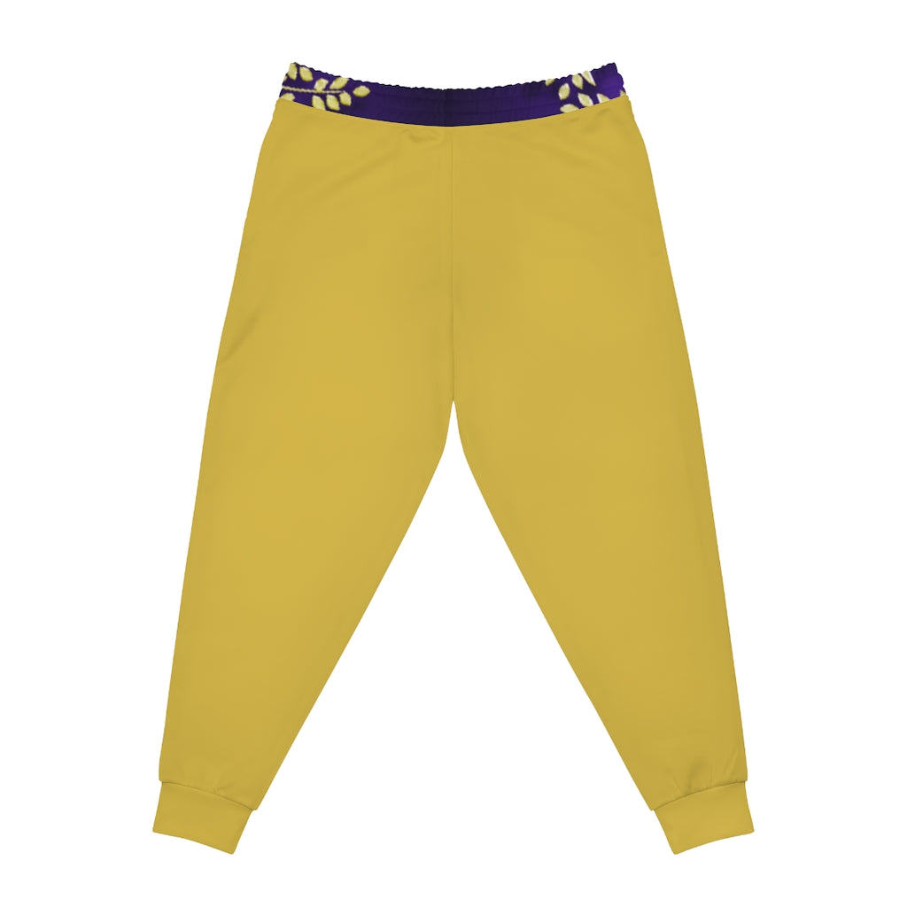 Catch These Vibes (Golder Letters) Gold Athletic Joggers