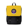 Yellow w/ Logo Unisex Casual Shoulder Backpack