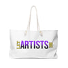 Let Artists Be White Weekender Bag