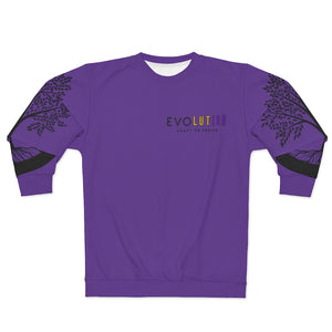 Evolution Purple AOP Unisex Sweatshirt